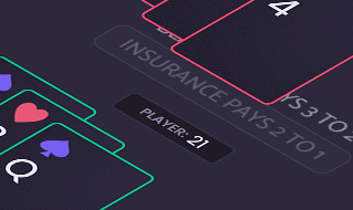 Blackjack game screenshot