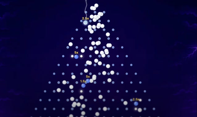 Lightning Plinko game screenshot